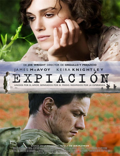 Poster de Atonement (Expiación, más alláde la pasión)