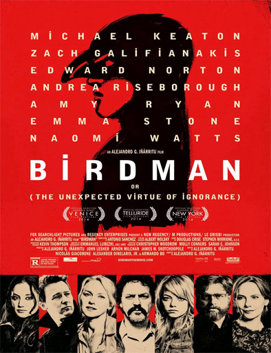 Poster de Birdman o (la inesperada virtud de la ignorancia)