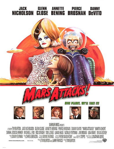 Poster de Mars Attacks! (¡Marcianos al ataque!)