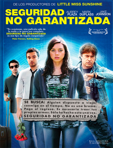 Poster de Safety Not Guaranteed (Seguridad no garantizada)